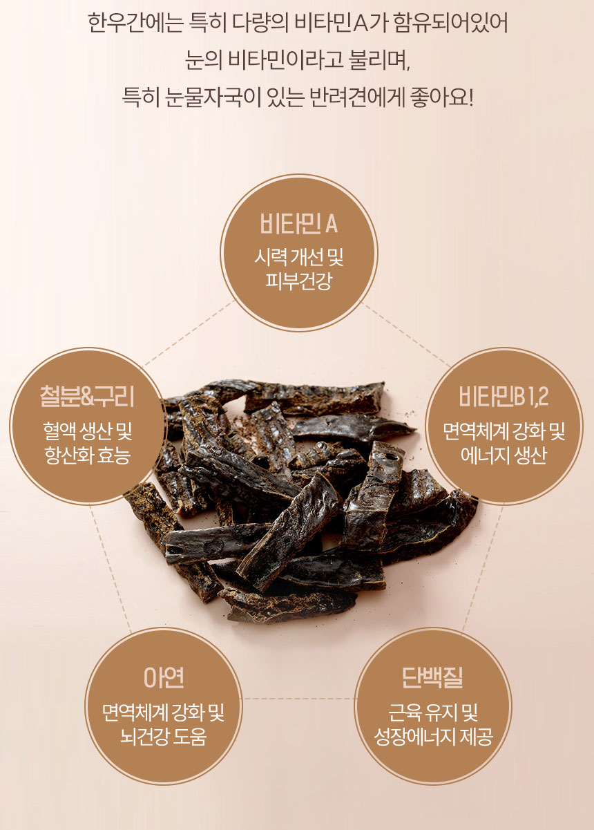 [NEW신상][무료배송] 조선강아지 비타민 한우간 져키 400g 18번째