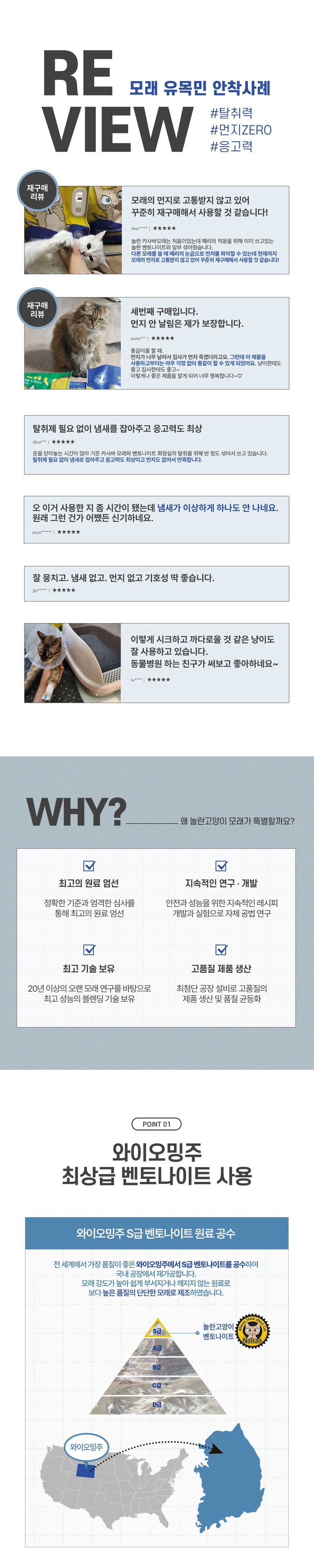 [무료배송] [2개]놀란고양이 벤토나이트 모래 6kg 2번째