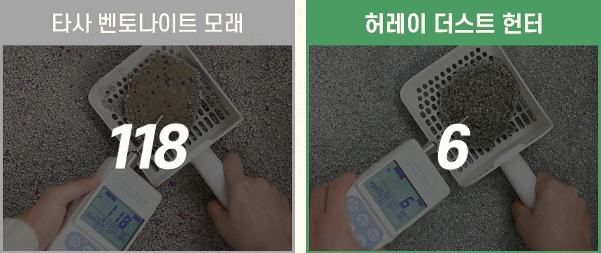 [무료배송] 허레이 더스트헌터 벤토나이트 모래 6kg 23번째