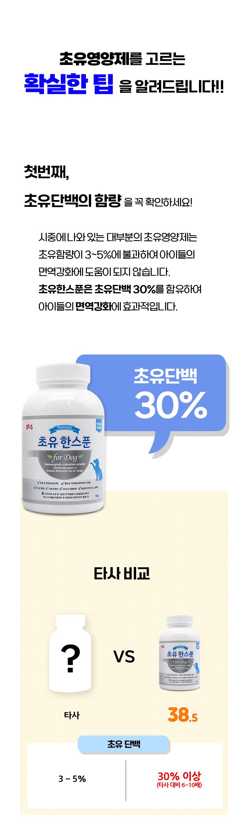 [유통기한임박, 25년5월21일] 38.5 독 초유한스푼 120g 4번째