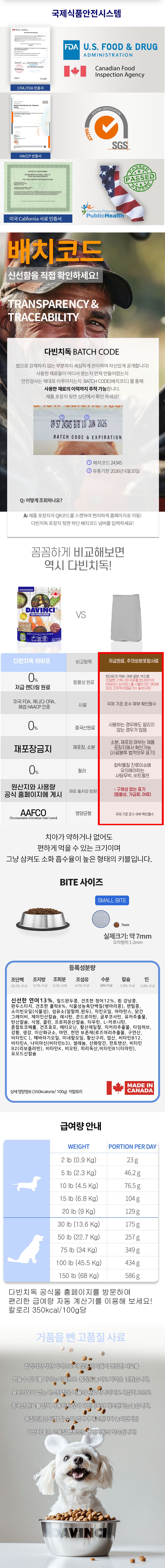 [NEW신상]다빈치독 하이포알러제닉 리얼피쉬 1.5kg 6번째