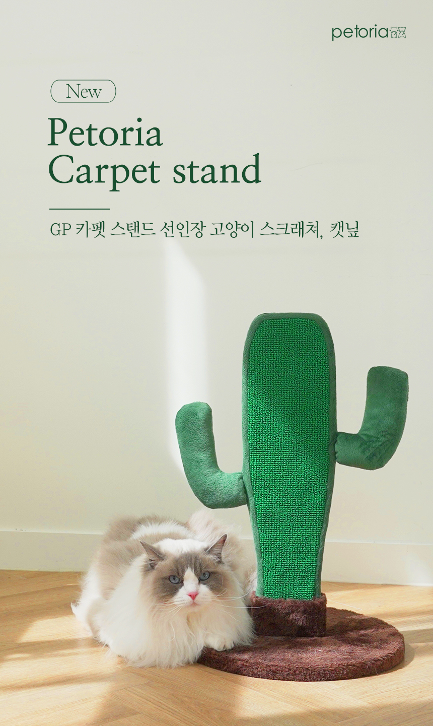 [무료배송] 펫토리아 GP 카펫 스텐드 선인장 스크래쳐 3번째