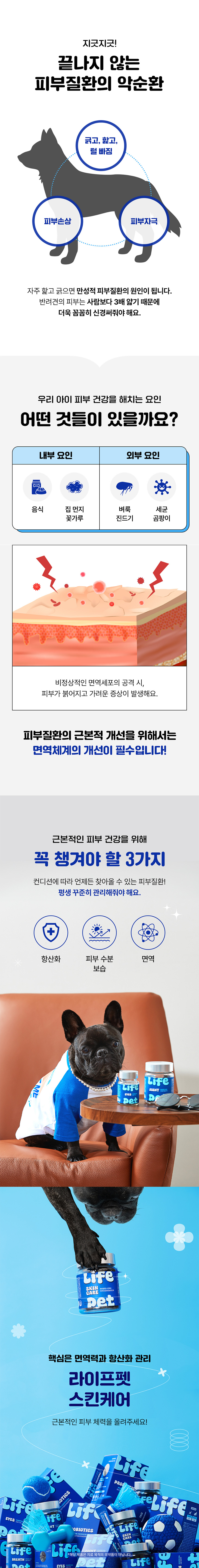 [체험단] [무료배송] [체험팩] 라이프펫 강아지 영양제 스킨케어 미니 20g 4번째