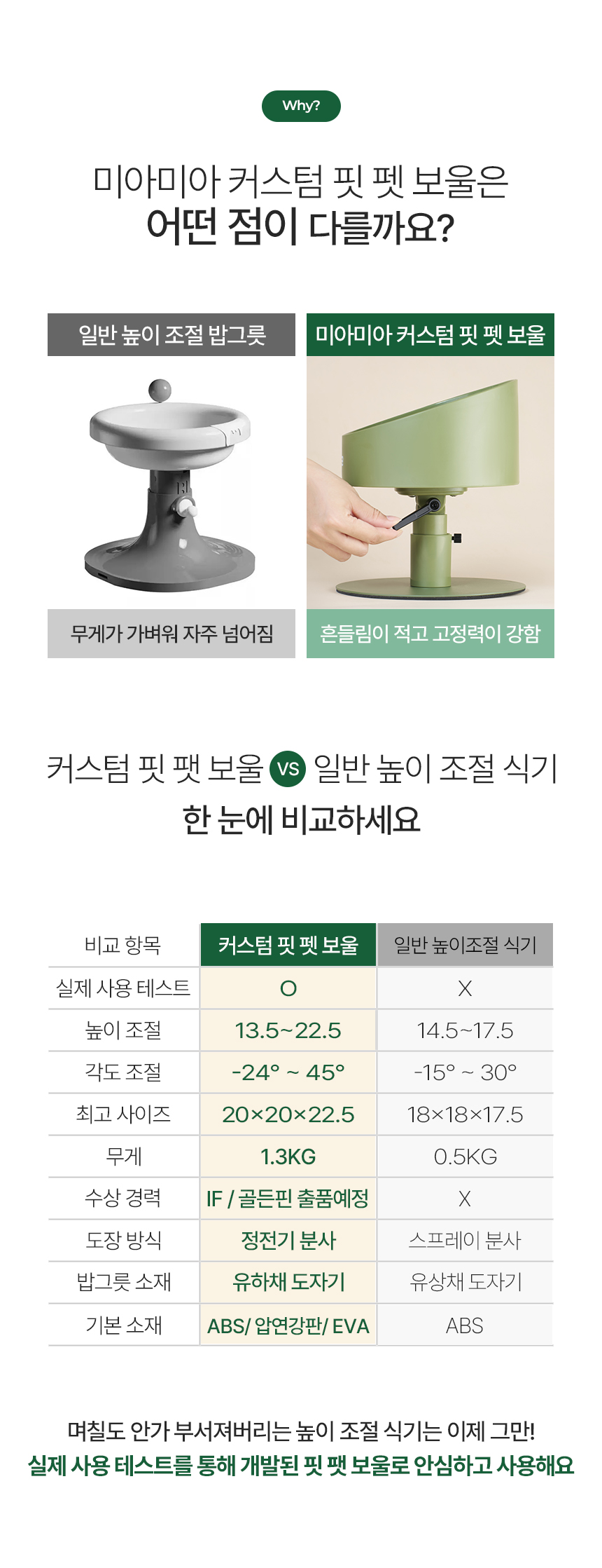 [NEW신상][무료배송] MIAMIA 높이조절 밥그릇 도자기 식기 물그릇 10번째