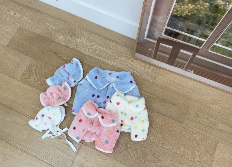 [무료배송] 찰리롤리 팝 땡땡이 체크 파자마 아이보리/소라/핑크 S-2XL 2번째