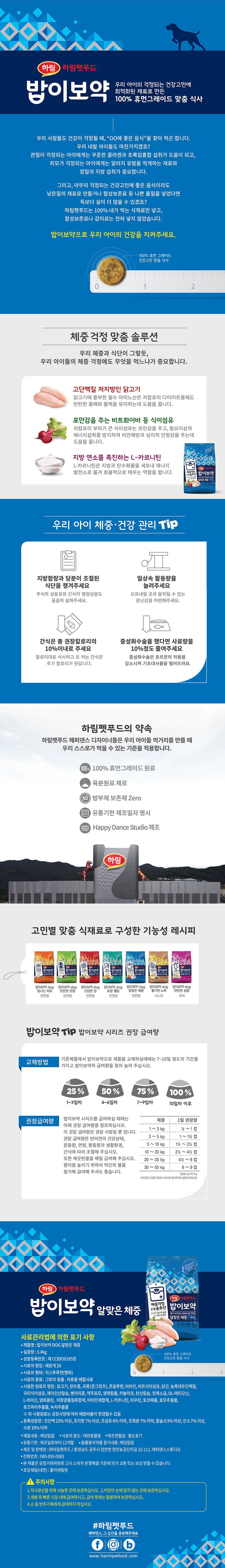 밥이보약 독 알맞은 체중 3.4kg 1번째