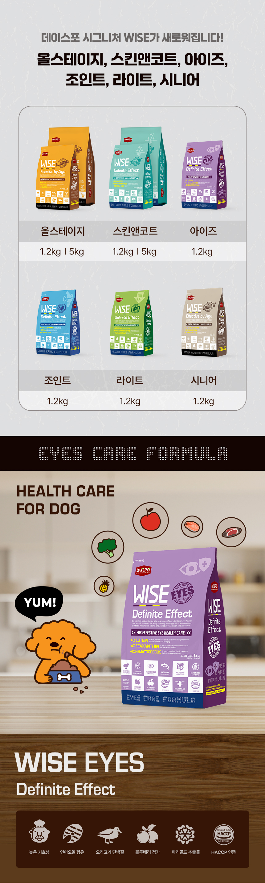 [NEW신상][무료배송] 데이스포 독 와이즈 아이즈 1.2kg 6번째