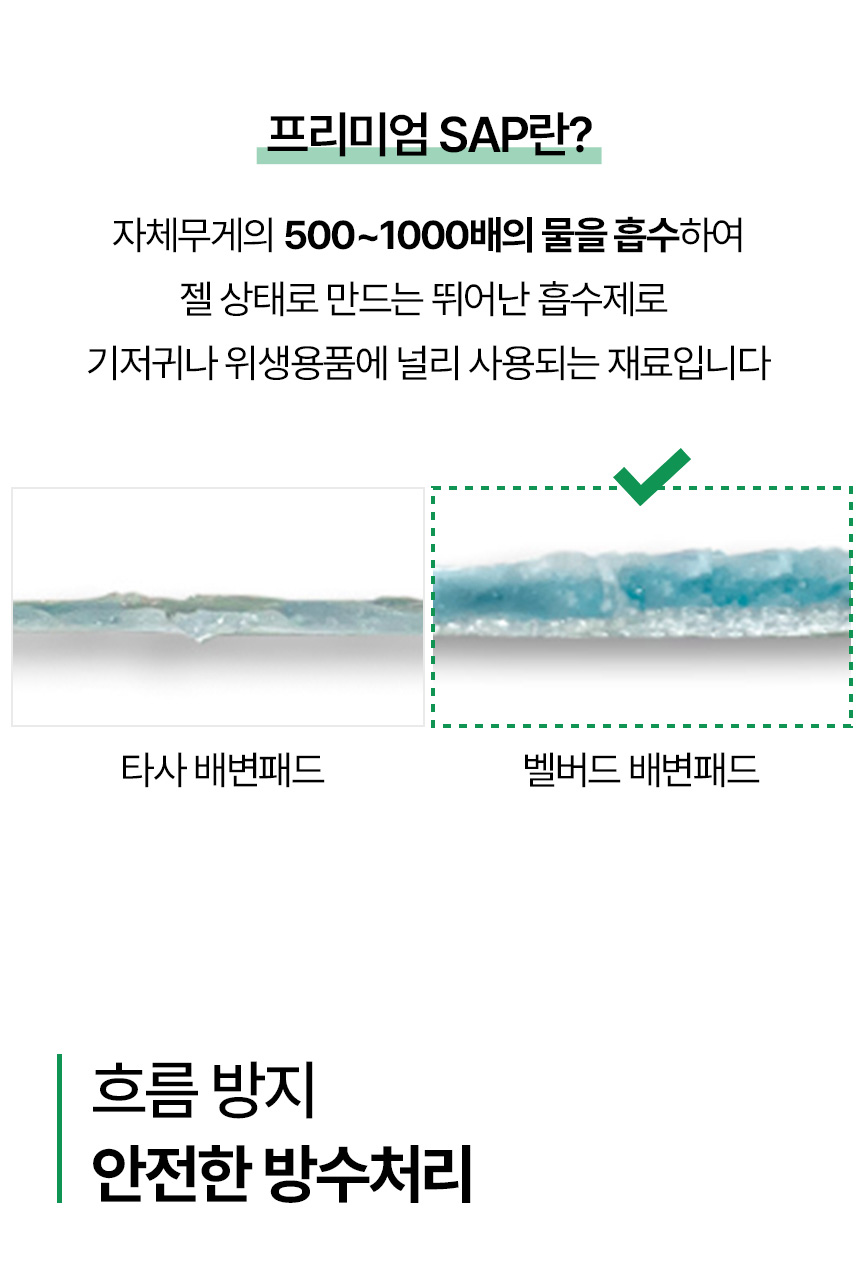 [NEW신상][무료배송] 벨버드 독 베이직 패드 100매 13번째