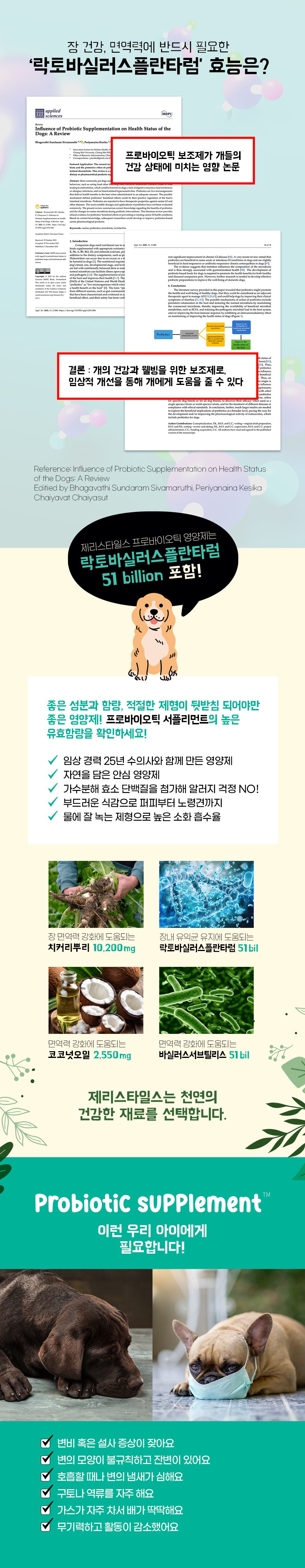 제리스타일스 독 유산균 영양제 153g 8번째