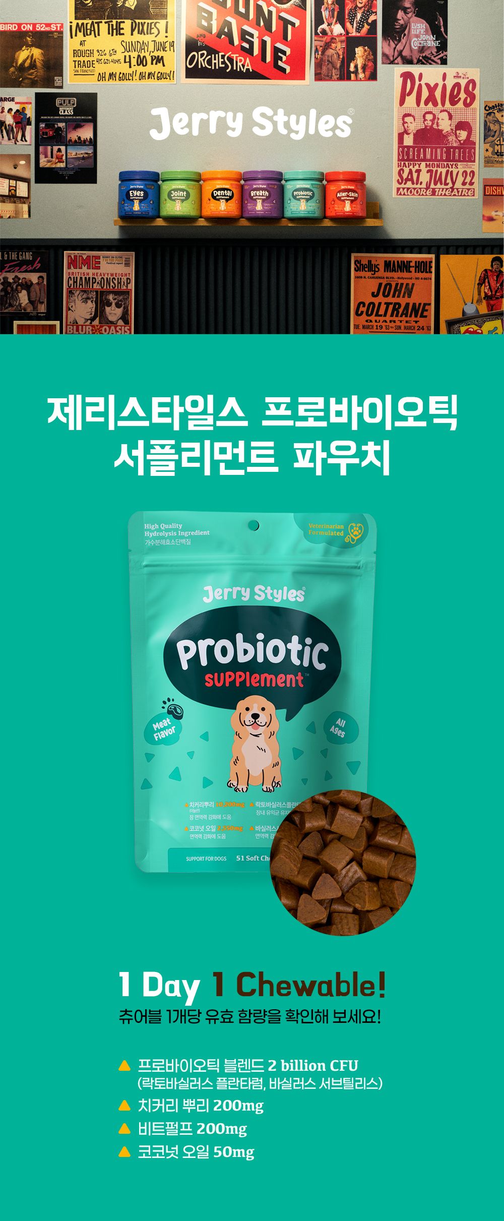 제리스타일스 독 유산균 영양제 153g 3번째