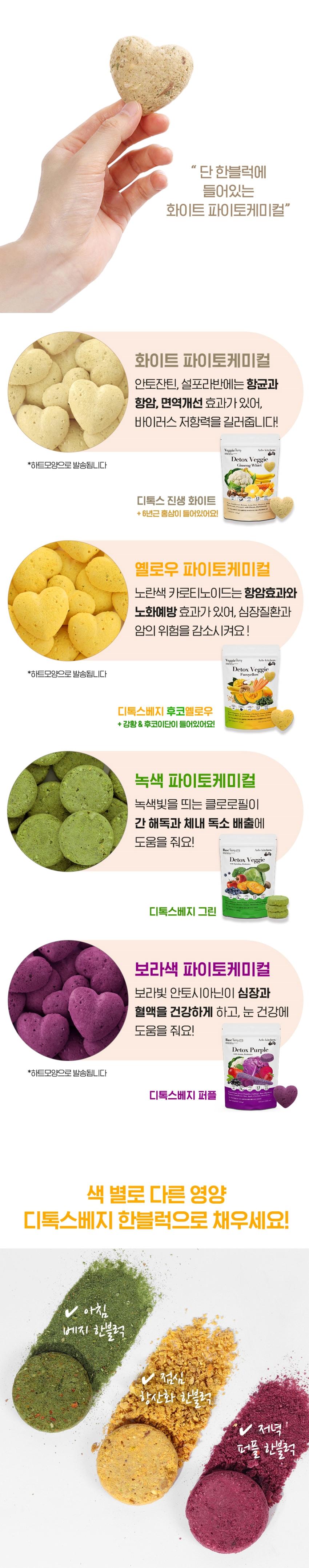 [NEW신상][무료배송] 알로키친 디톡스베지 진생 화이트 (홍삼&꽃송이버섯) 4g*15p 2번째