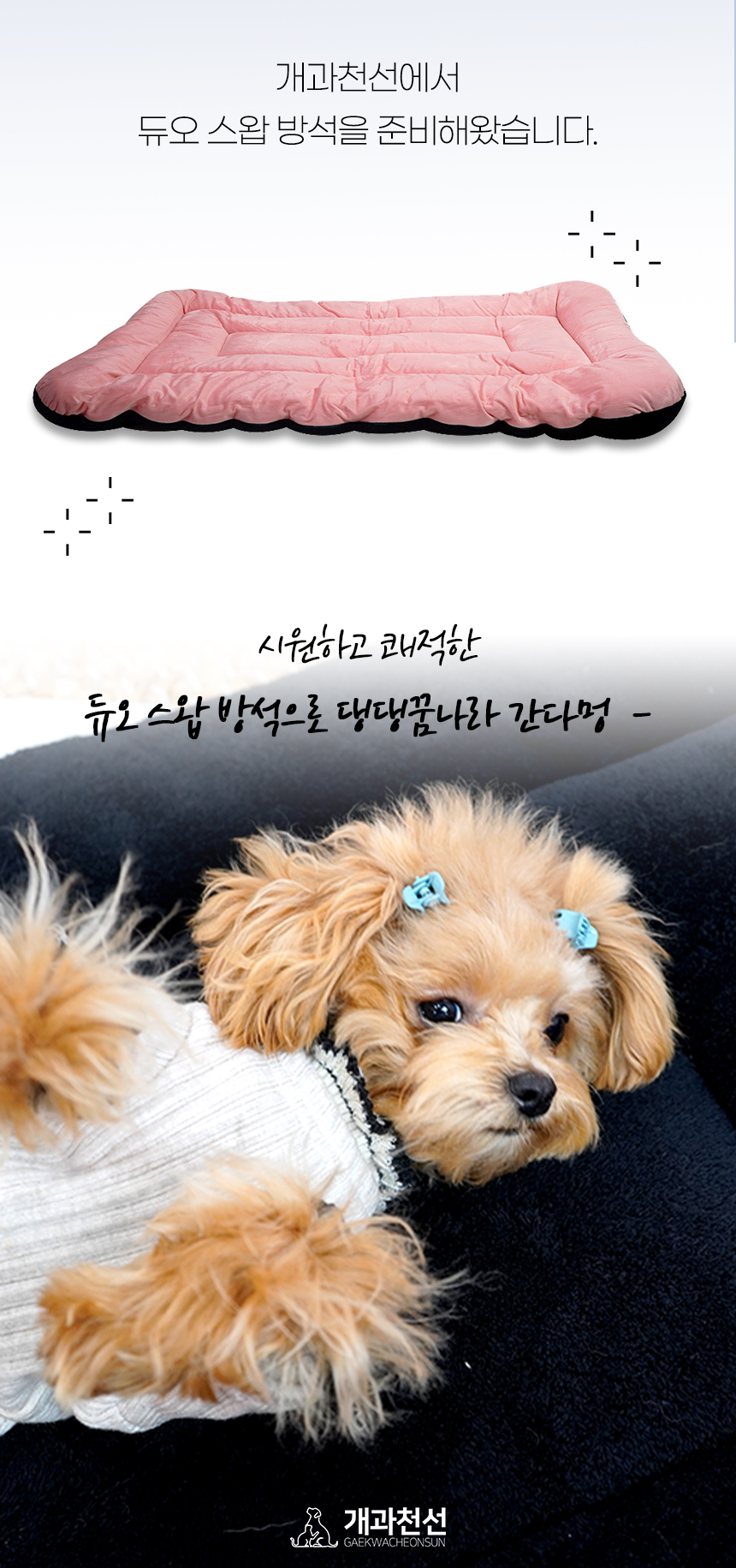 [NEW신상][무료배송] 개과천선 듀오 스왑 방석 블랙 핑크 2번째