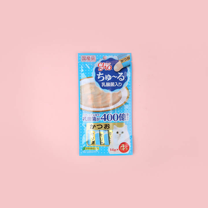 이나바 캣 챠오 츄르 유산균 가다랑어 14g*4p 1번