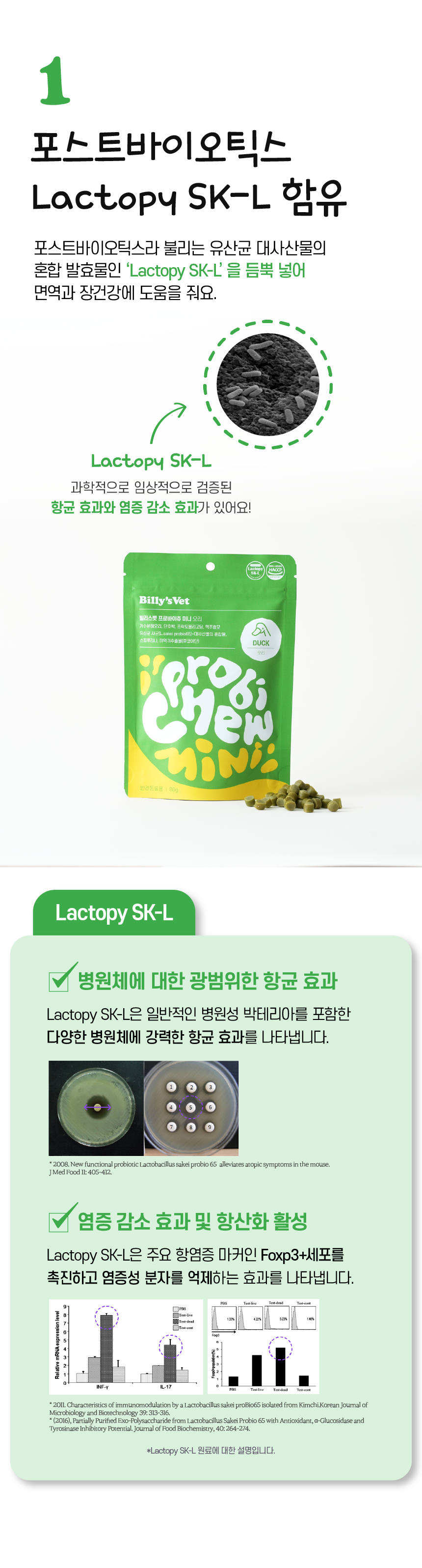 [무료배송] 빌리스벳 프로바이츄 미니 오리 80g 3번째