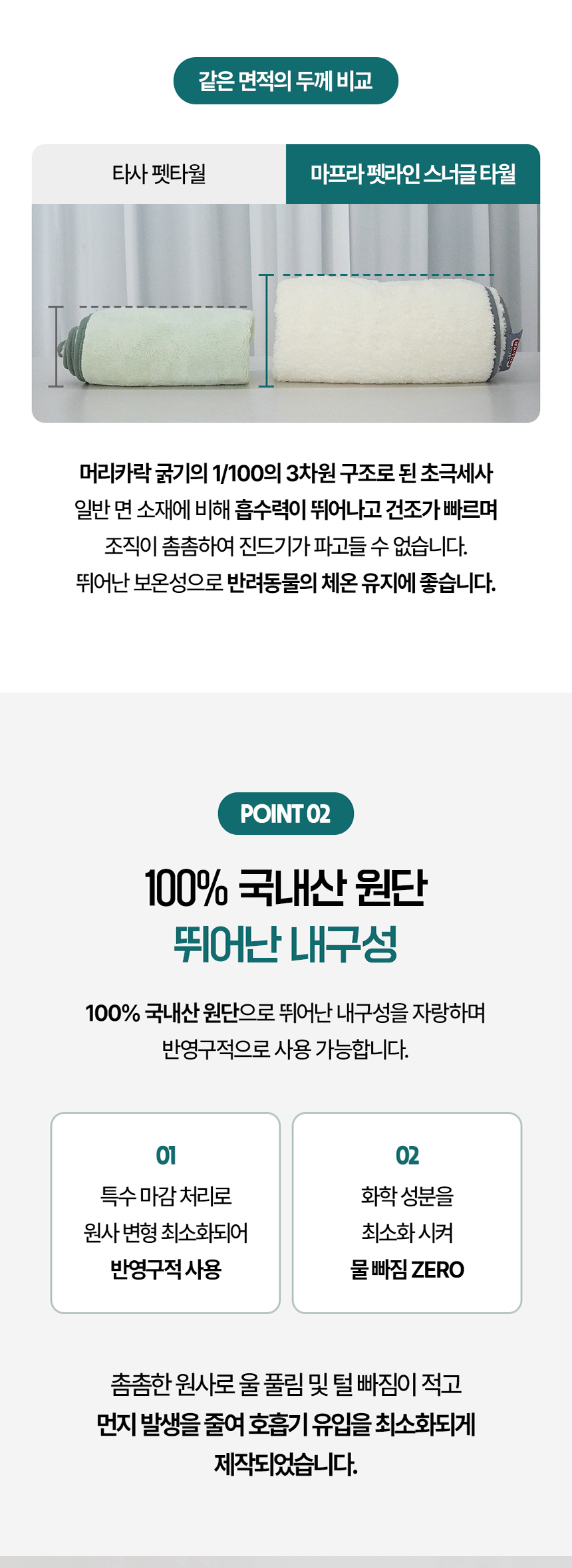 [무료배송] 초극세사 목욕 수건 이태리 마프라펫라인 5번째