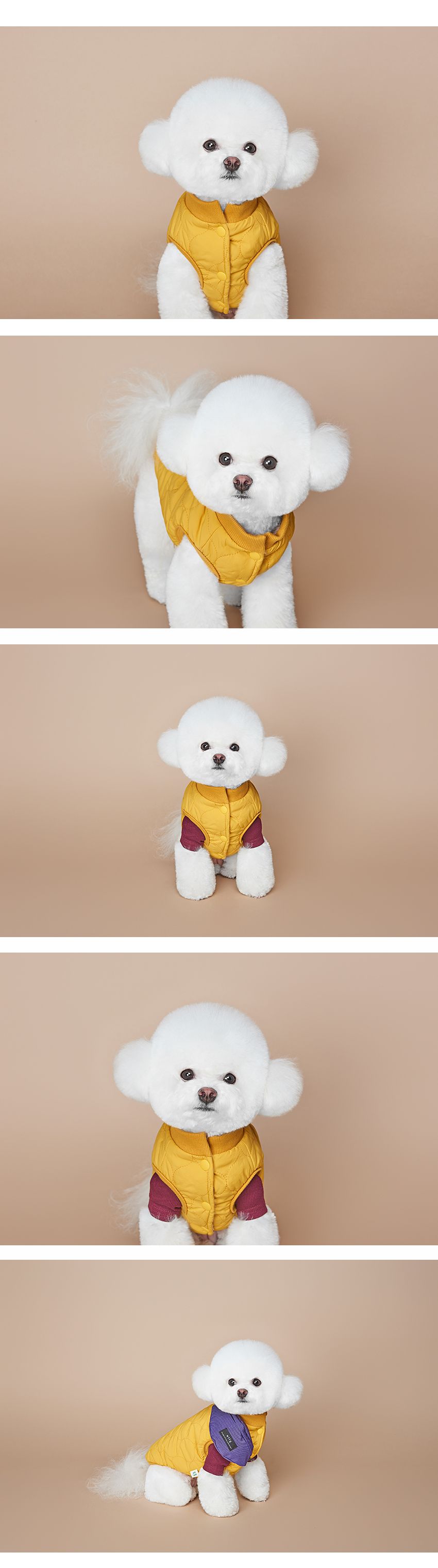 [무료배송] 위드토리 피치 누빔 퀼팅 패딩 옐로우 S-2XL 2번째