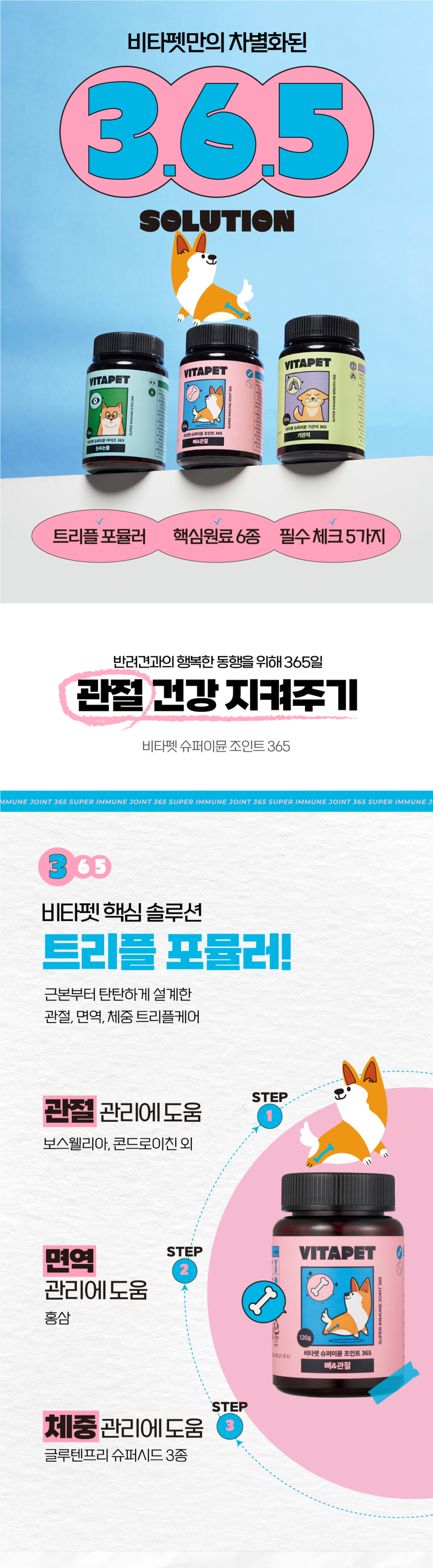 비타펫 독 콘드로이친&보스웰리아 관절 영양제 90일분 120g 3번째