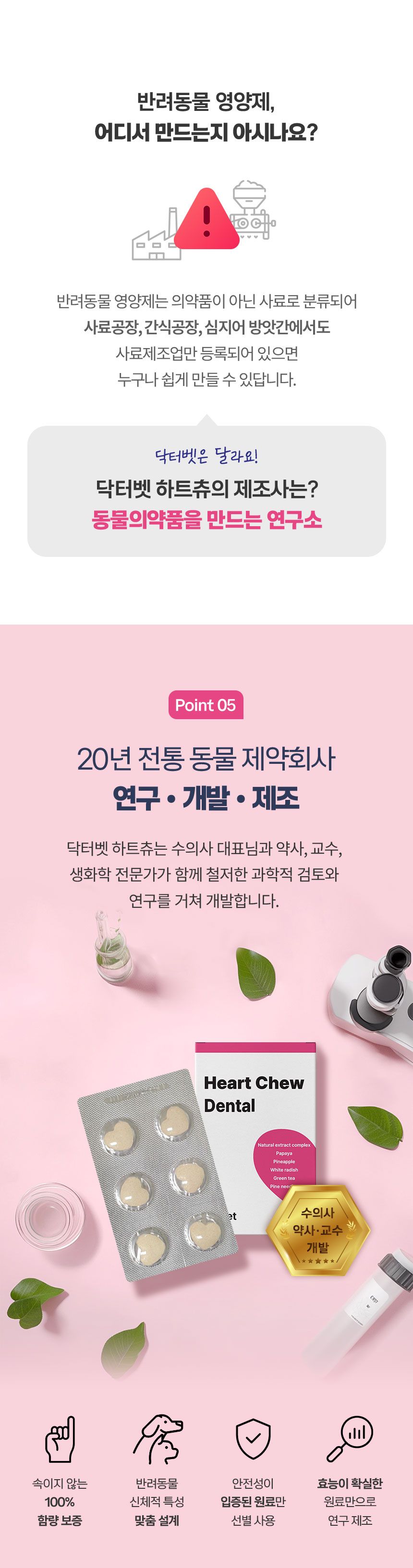 [무료배송] 닥터벳 하트츄 덴탈 치아 잇몸 영양제 30정 8번째