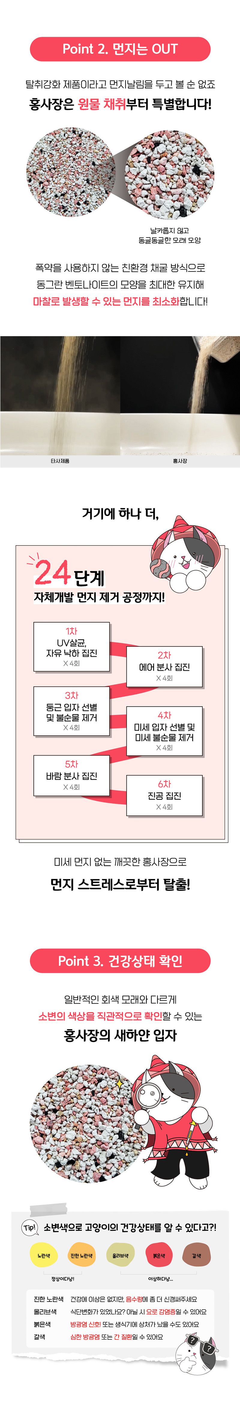 [2개] 홍사장 캣 벤토나이트 모래 6kg 4번째
