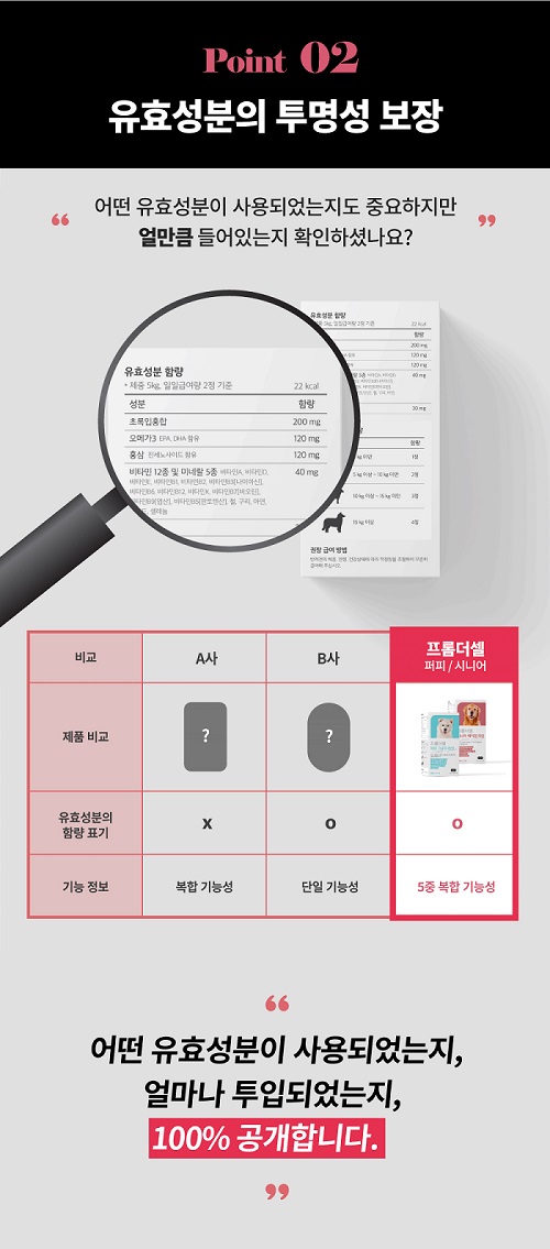 [무료배송] 프롬더셀 퍼피 그로우 라인 성장기 영양제 3g*30정 8번째