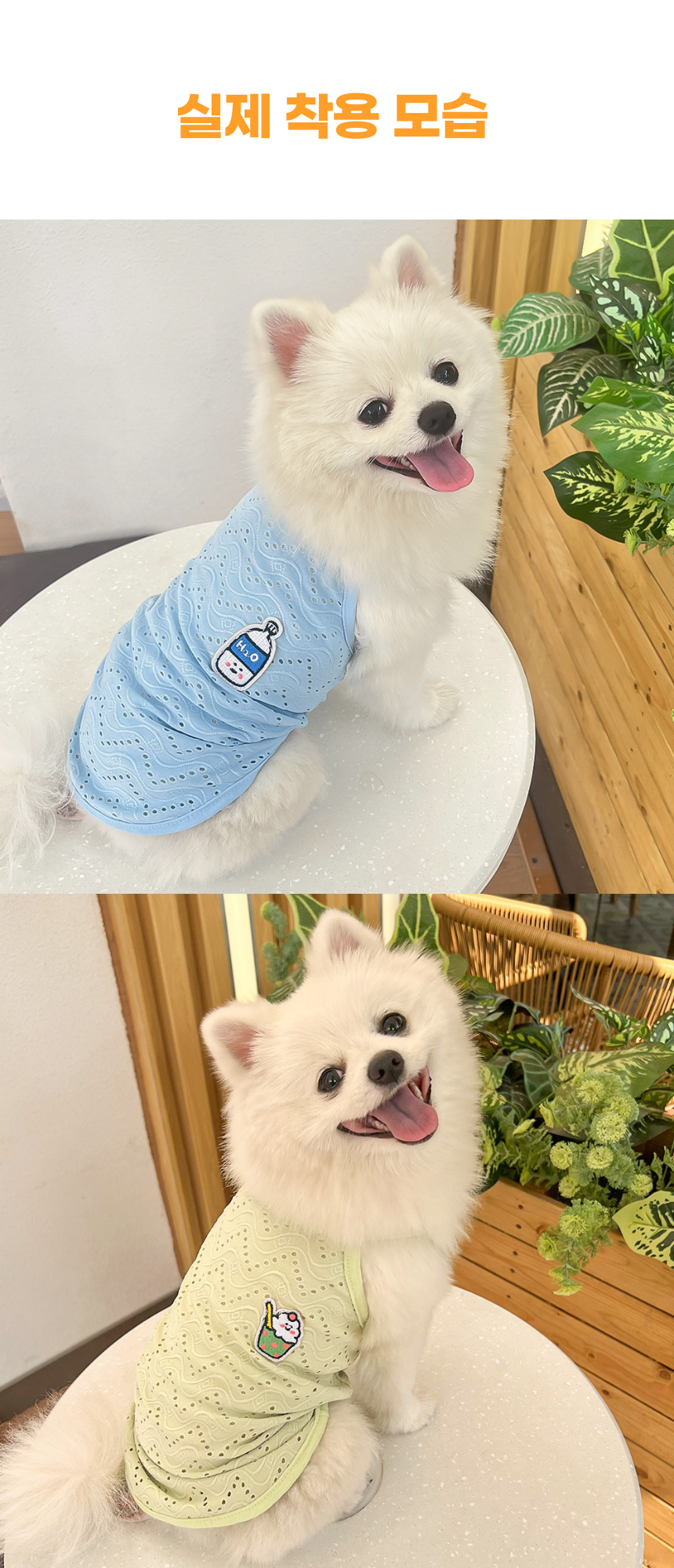 [무료배송] 냥슬아치 크레파스톤 나시 티셔츠 옐로우/그린/핑크/블루 3번째