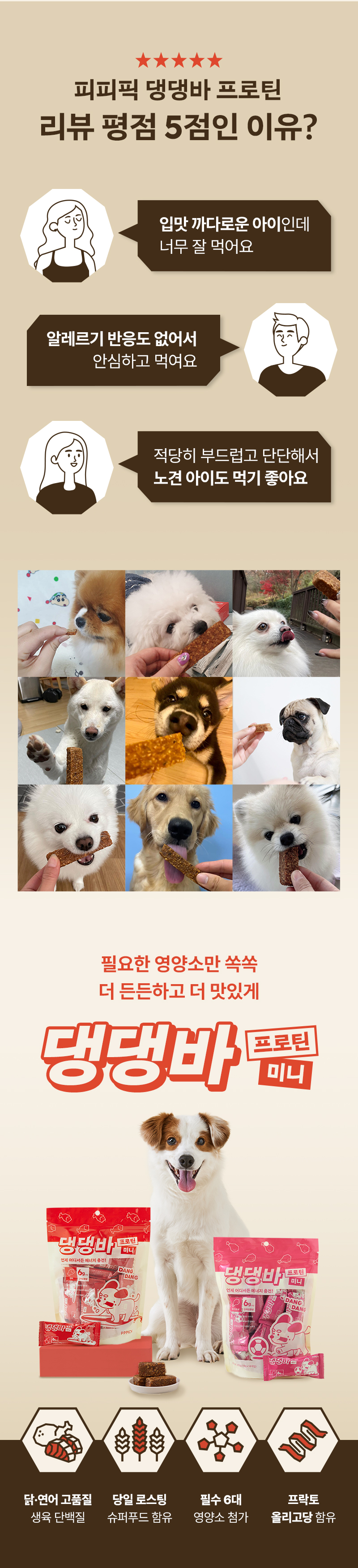 [무료배송] 피피픽 독 댕댕바 프로틴 미니 연어 14p 2번째