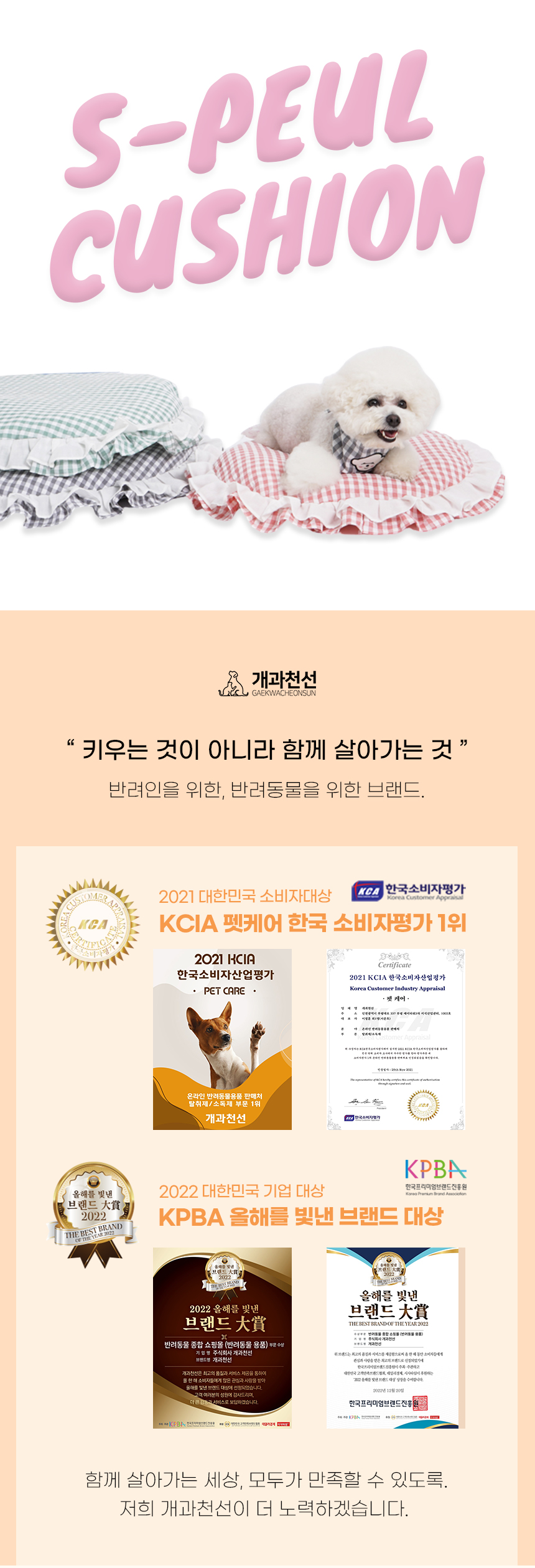 [NEW신상][무료배송] 개과천선 에스플 쿠션 (핑크/그린/그레이) 1번째