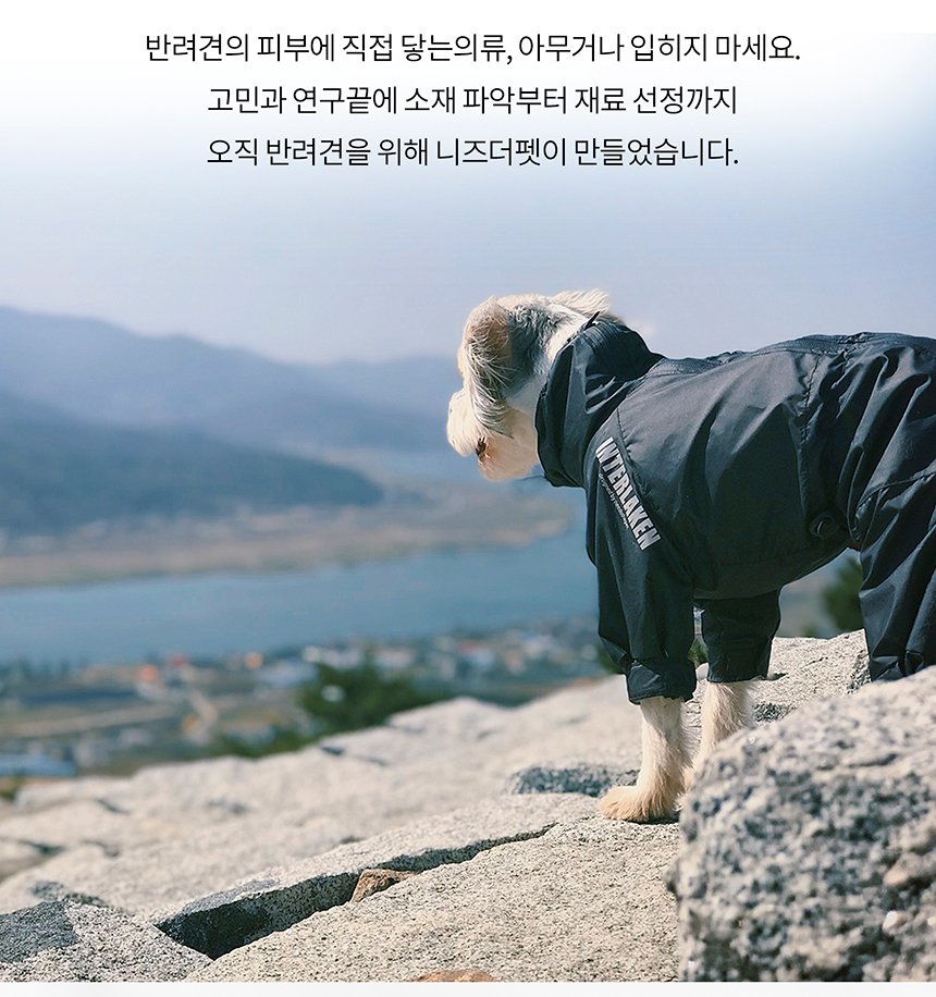 [무료배송] 니즈더펫 인터라켄 강아지 올인원 바람막이 S-6XL 19번째