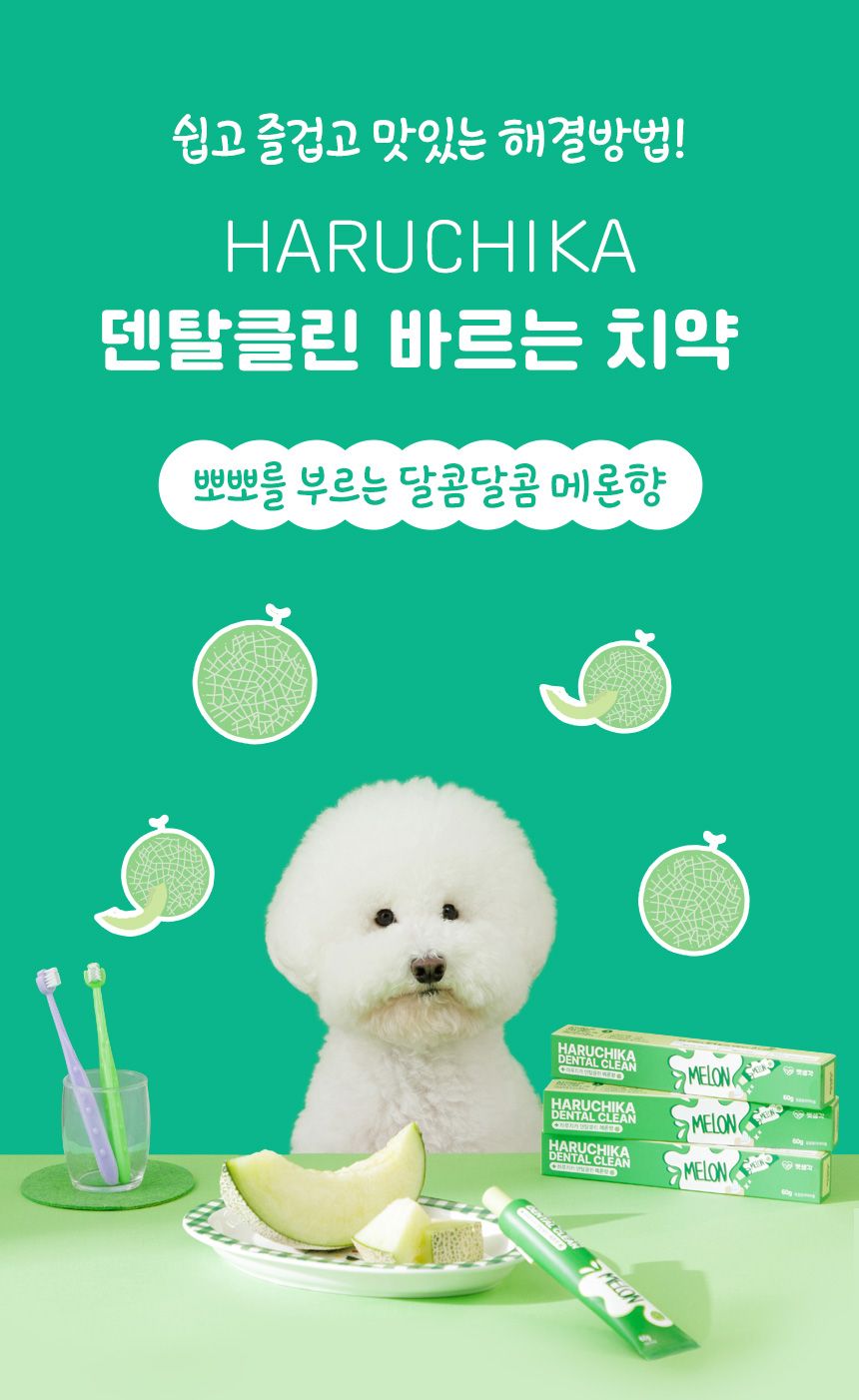 펫생각 하루치카 덴탈클린 메론향 60g 4번째