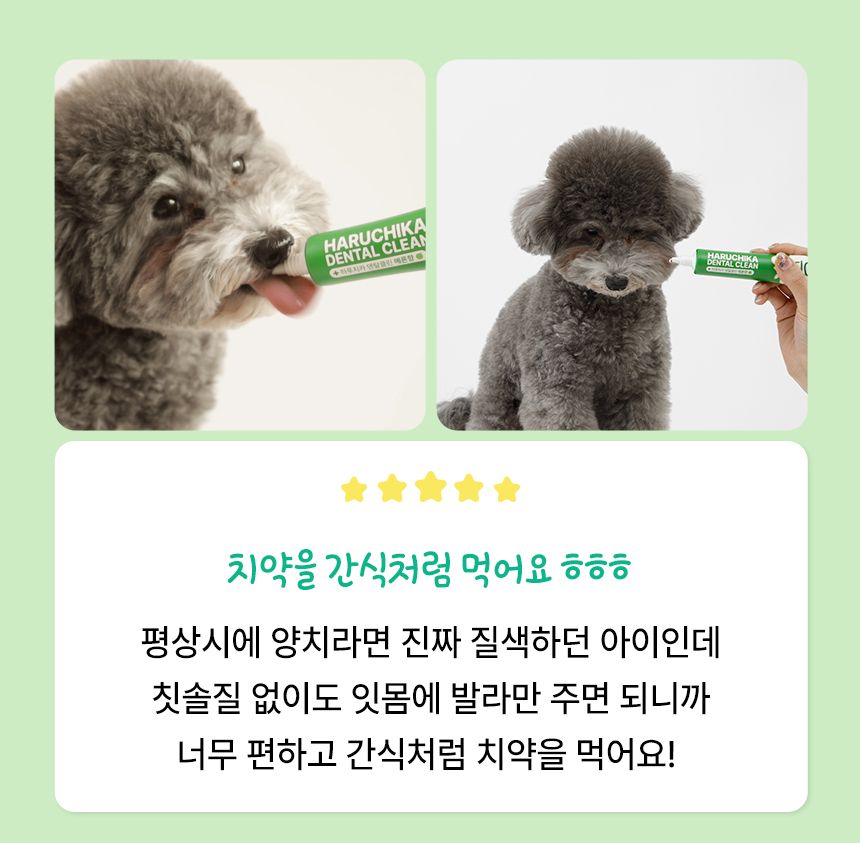 펫생각 하루치카 덴탈클린 메론향 60g 7번째