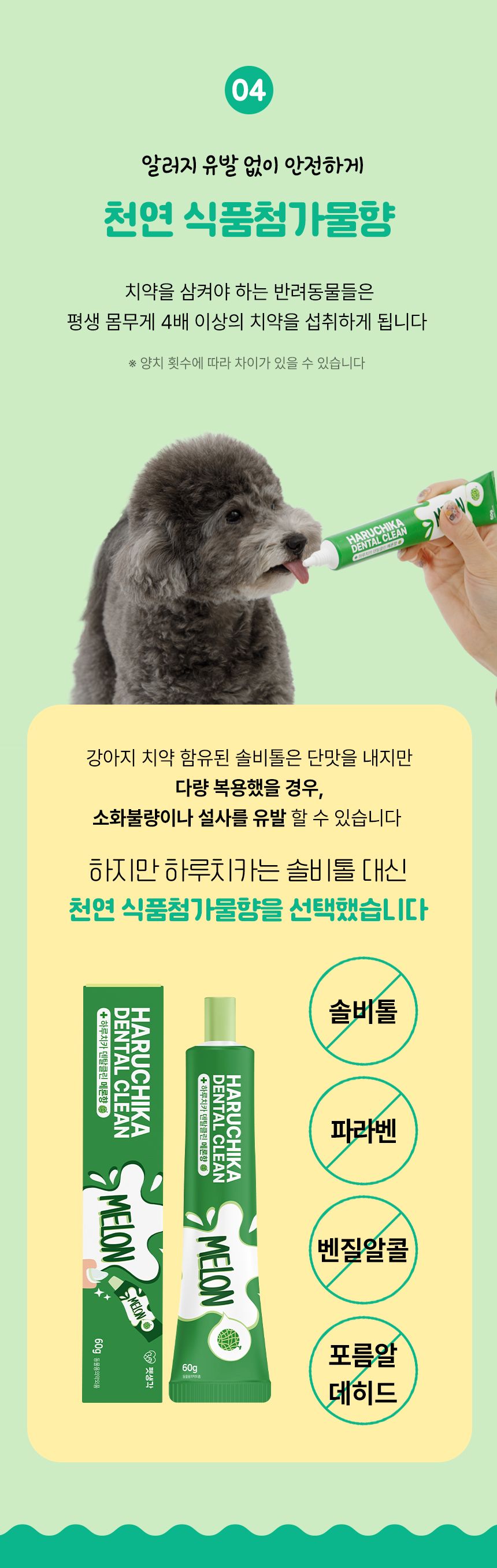 펫생각 하루치카 덴탈클린 메론향 60g 18번째