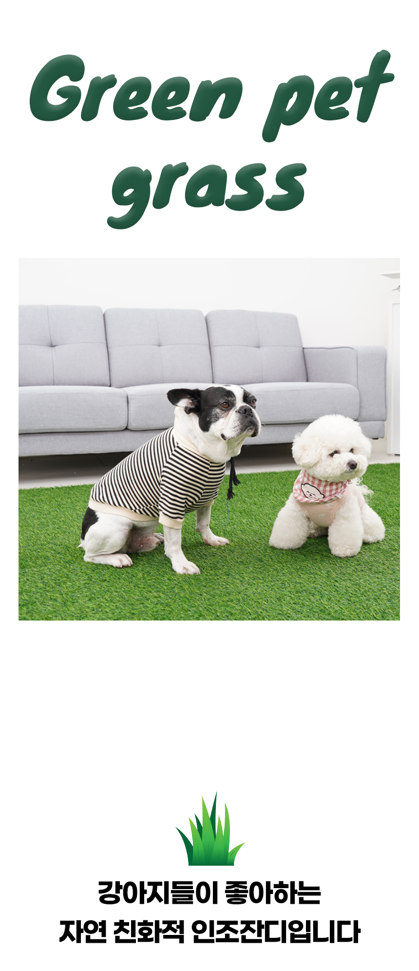 [NEW신상][무료배송] 개과천선 그린 펫 하우스 카페 잔디 롤매트 1M*2M 1번째