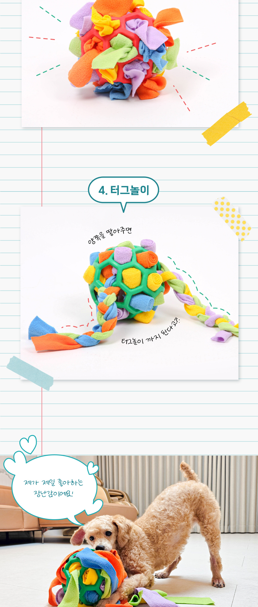 [무료배송] 애구애구 독 꿀바른 벌집 노즈워크 그린/레드 25번째