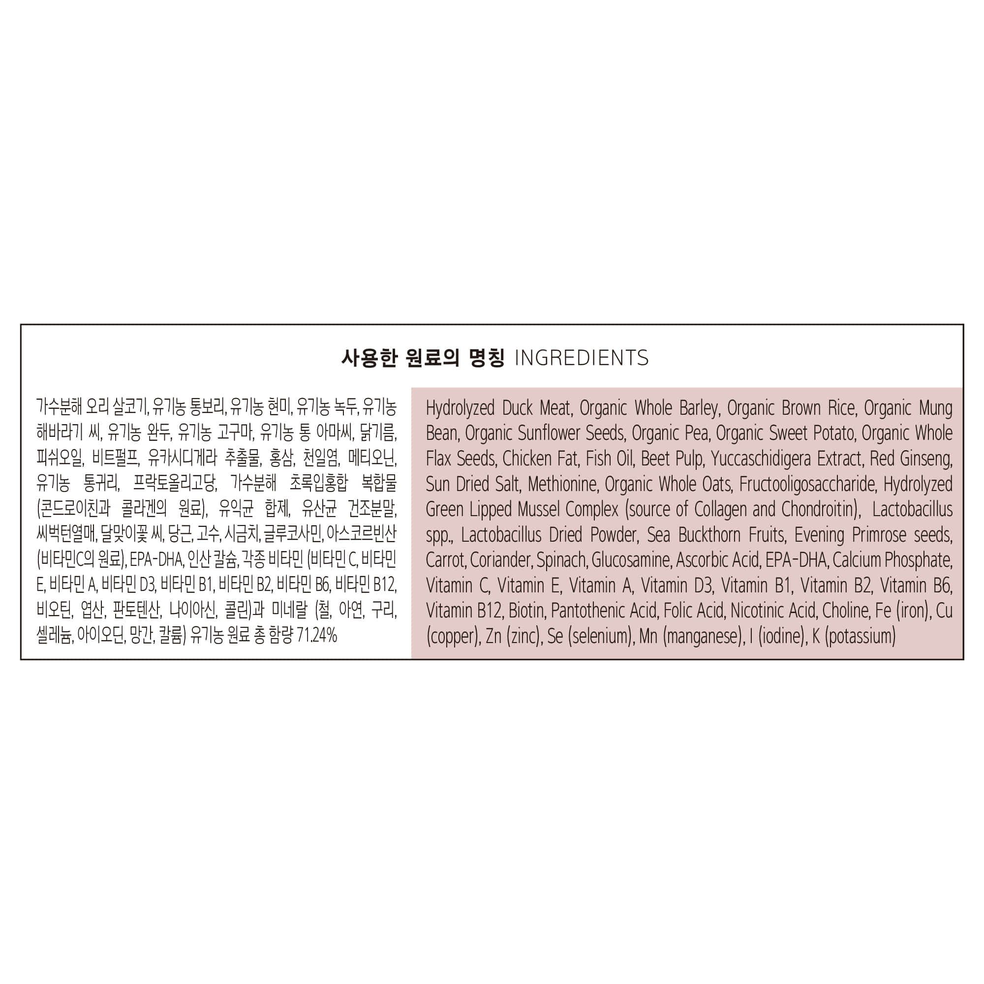 네츄럴코어 독 에코2 덕 하이포알러제닉 스몰브리드 10kg 3번째