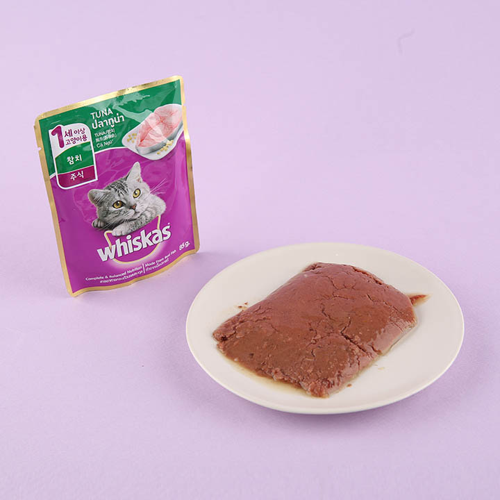 위스카스 캣 참치 파우치 80g 3번