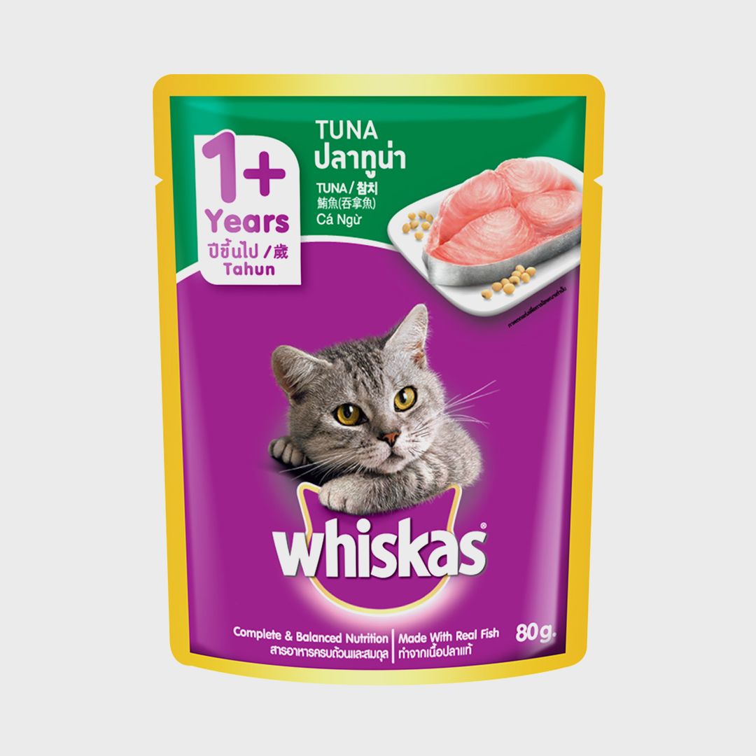 위스카스 캣 참치 파우치 80g 0번