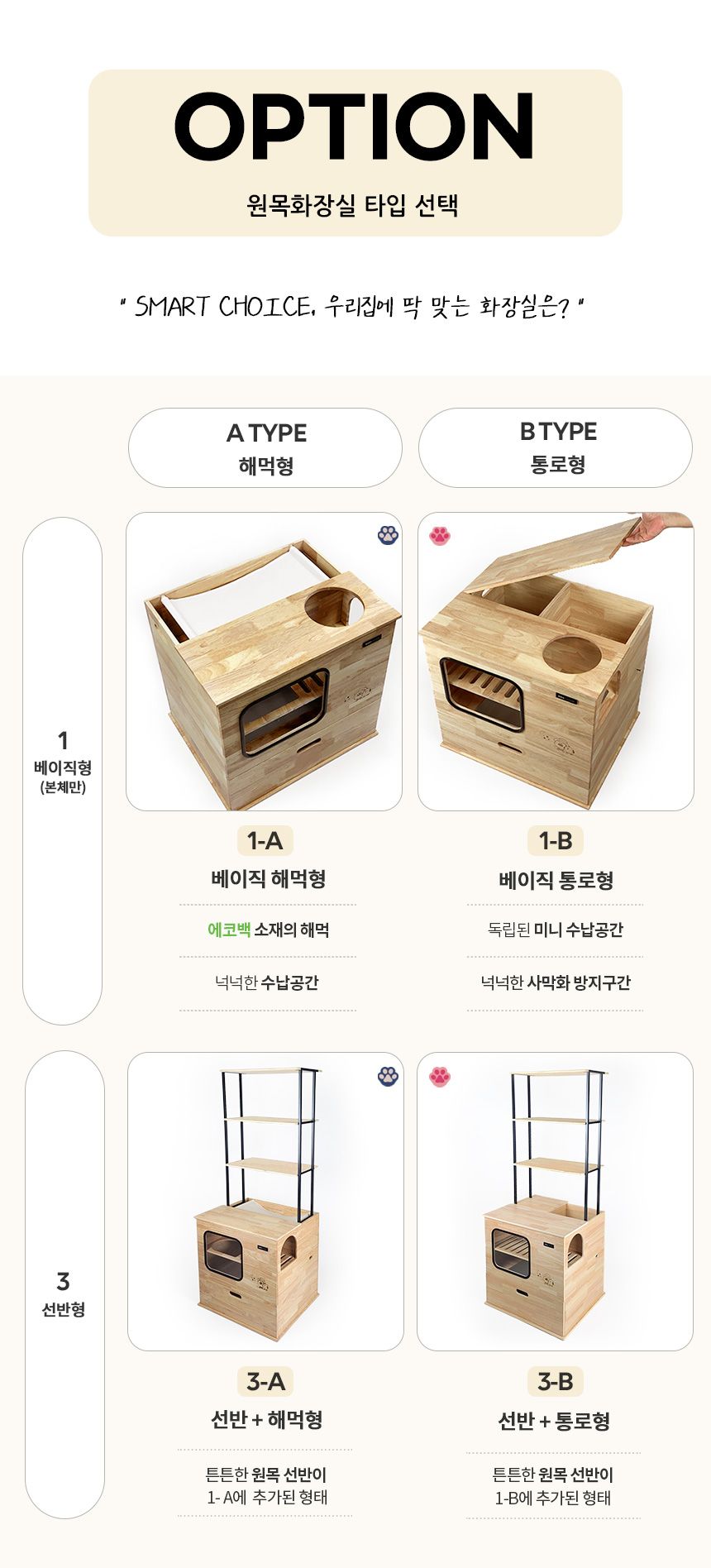 [무료배송] 파파냥 사막화방지 원목화장실 8번째