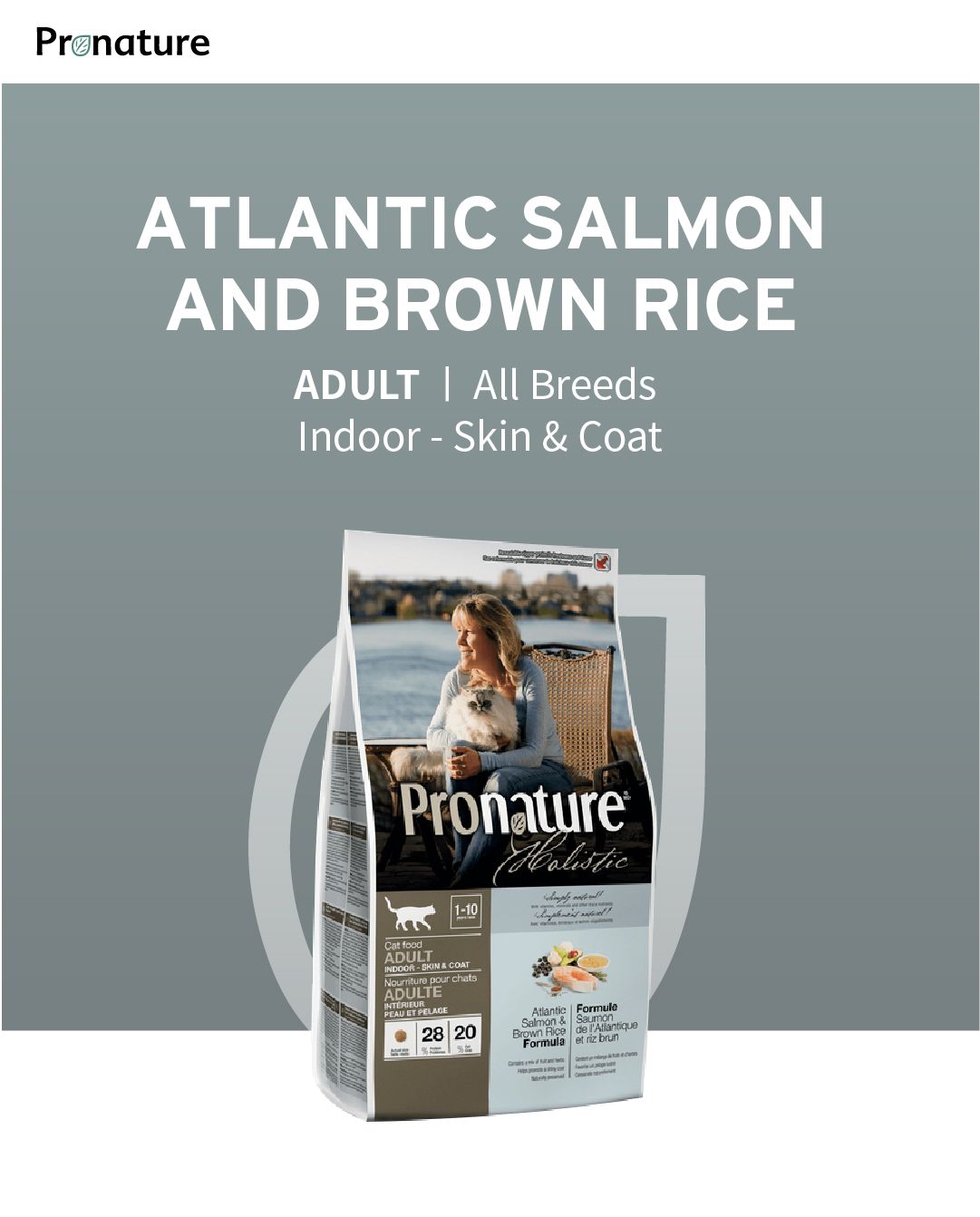 [유통기한임박, 26년2월6일] 프로네이처 캣 대서양 연어&현미 2.72kg 1번째