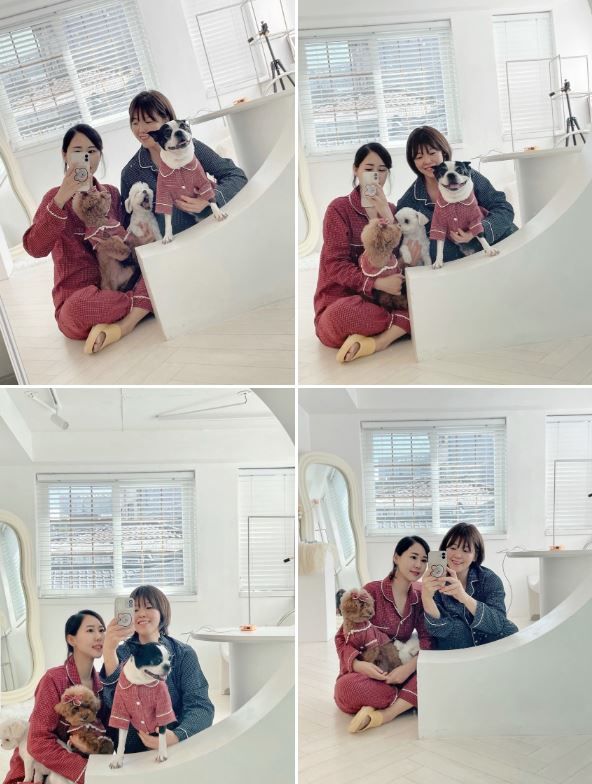 [무료배송] 찰리롤리 딥 체크 레이스 파자마 와인/네이비 S-2XL  11번째