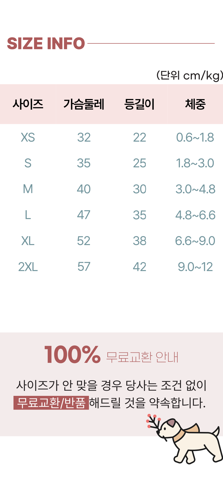 [무료배송] 알뜰펫 동물무늬 멜빵 털옷 베이지/브라운/핑크  XS-2XL 2번째
