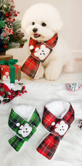 [NEW신상][무료배송] 리치독스 크리스마스 목도리  레드 2번째