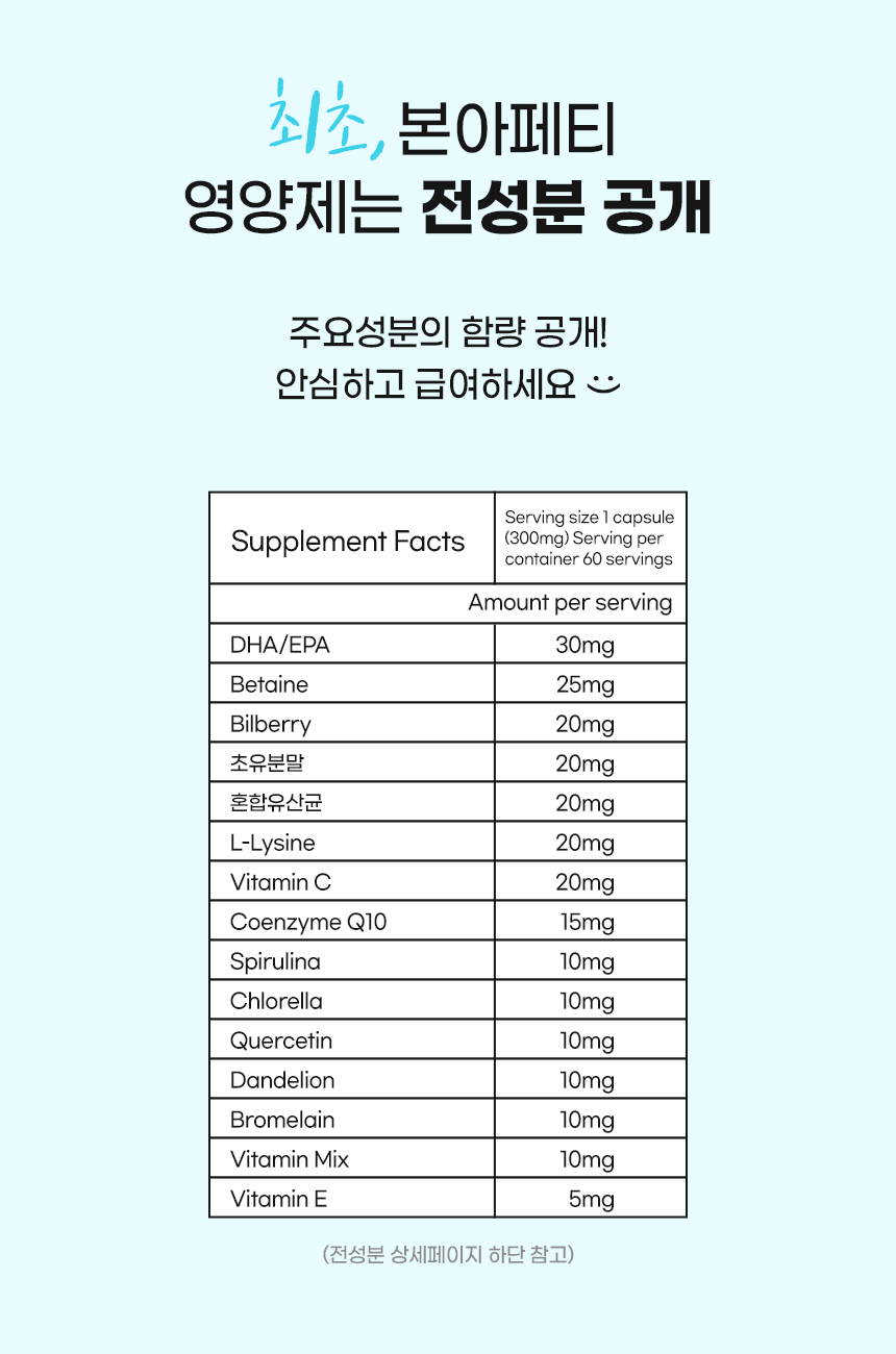 [무료배송] 본아페티 올드캡스 강아지 영양제 소화불량 빈혈 노령견 애견 노견 영양제 60정 3번째