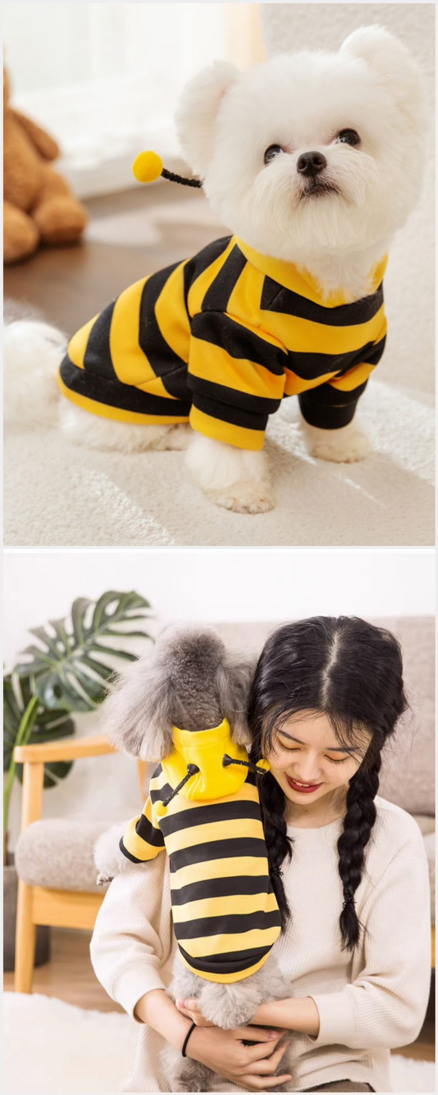 [무료배송] 알뜰펫 꿀벌후드 S-2XL 6번째