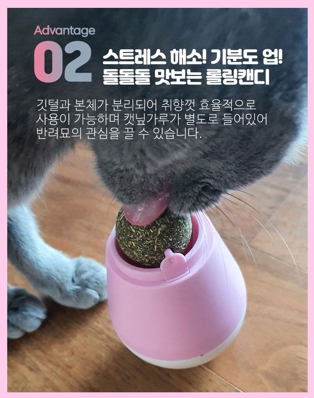 [무료배송] 네이처펫 냥냥이 롤링 캣닢 깃털 오뚝이 4번째