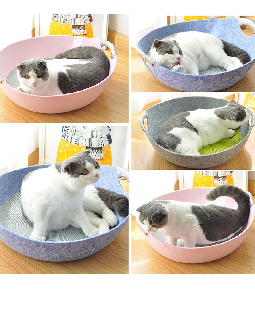 [무료배송] 아서아리 고양이 강아지 냄비 펠트 방석 쿠션 하우스 17번째