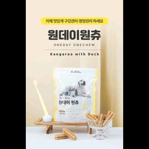 [유통기한임박, 25년10월14일] 원데이원테블릿 독 원데이원츄 덴탈껌 192g (12개입) 2번째