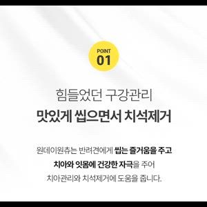 [유통기한임박, 25년10월14일] 원데이원테블릿 독 원데이원츄 덴탈껌 192g (12개입) 6번째