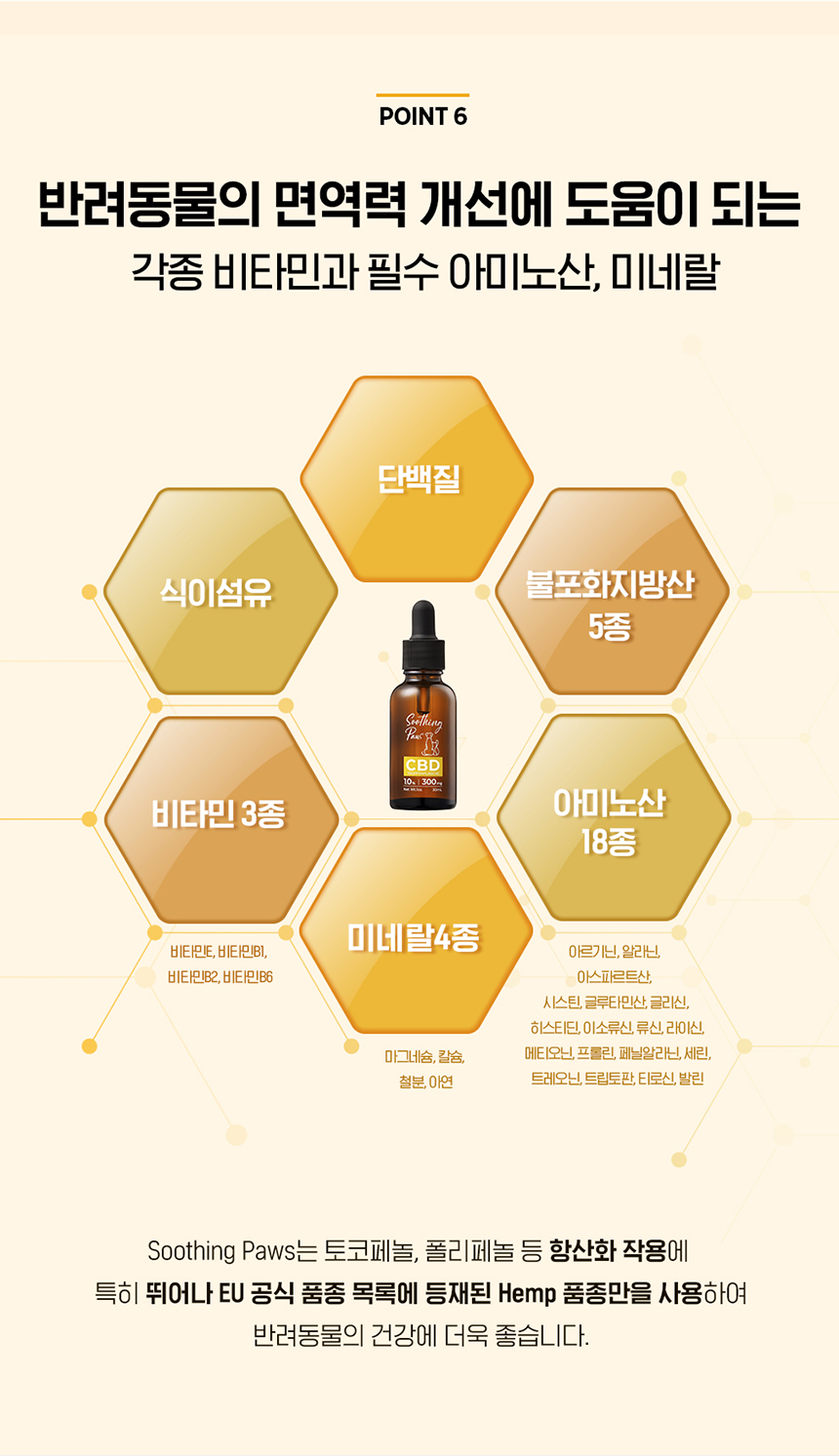 [무료배송] 수딩포 강아지 고양이 CBD 1% 햄프씨드 오일 7번째