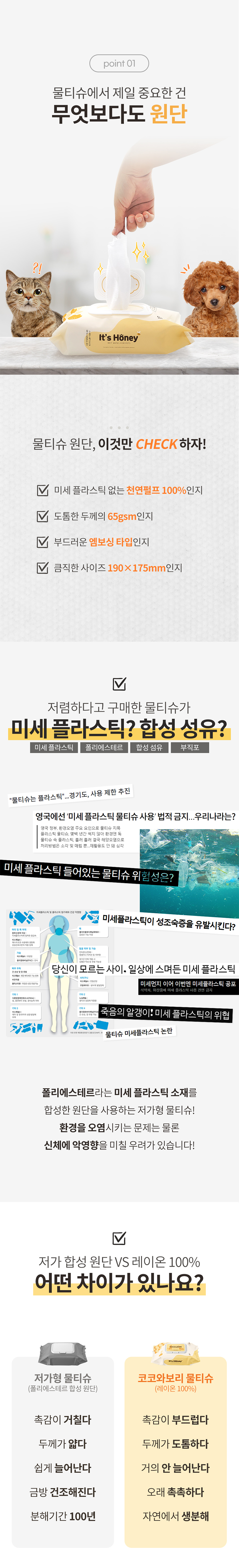 [NEW신상][무료배송] 코코와보리 잇츠허니 물티슈 80매 4번째
