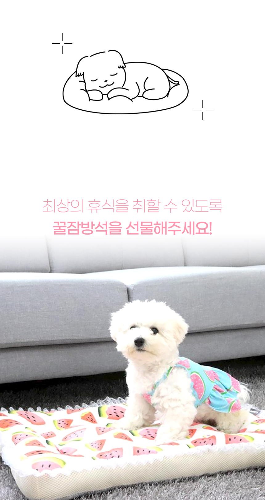 [NEW신상][무료배송] 개과천선 프루트 메쉬 사각 방석 (꽃 농장/과일) 3번째